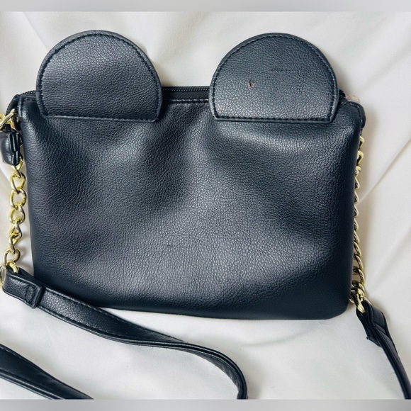 Betsey Johnson Panda Face Crossbody Wristlet Black White Gold - Picture 8 of 16